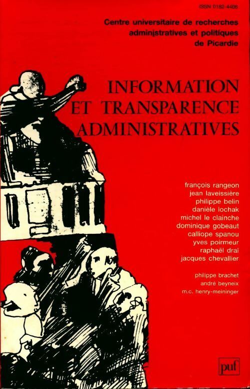 Livrenpoche : Information et transparence administratives - Collectif - Livre