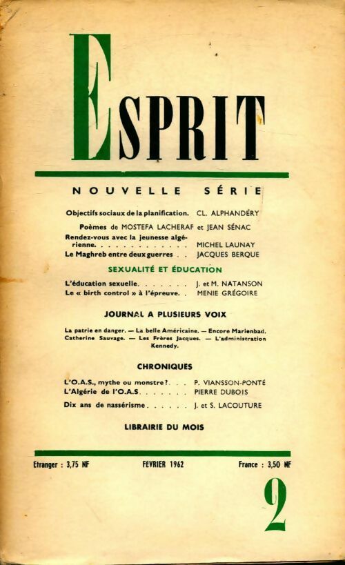 Livrenpoche : Esprit n°2 - Collectif - Livre