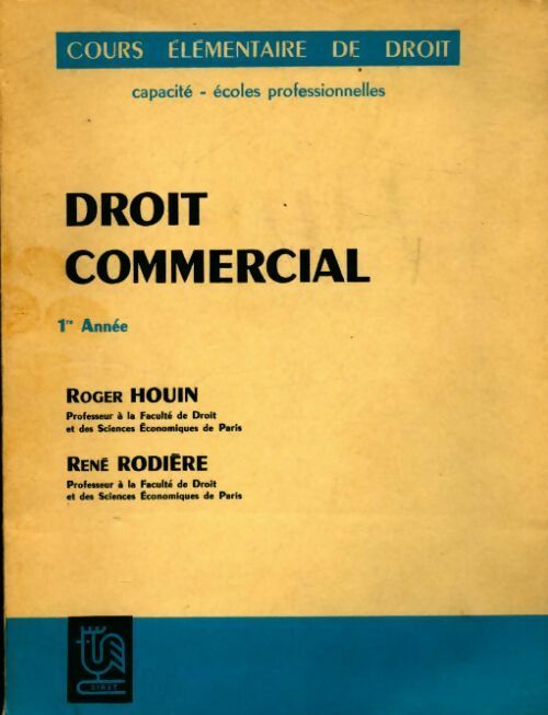 Livrenpoche : Droit commercial - Roger Houin - Livre