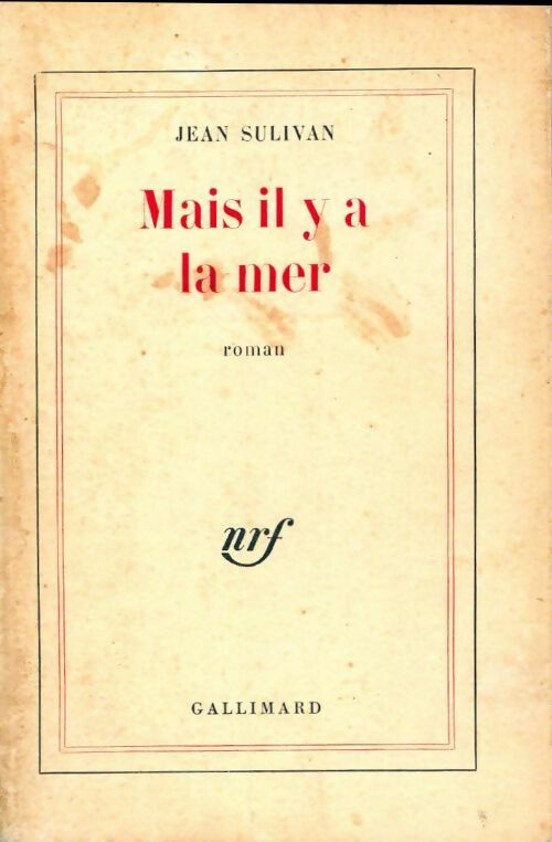 Livrenpoche : Mais il y a la mer - Jean Sulivan - Livre
