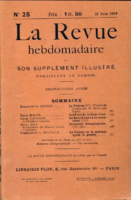 Livrenpoche : La revue hebdomadaire 28e année n°25 - Collectif - Livre