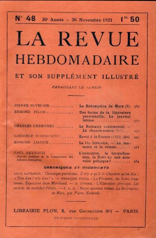 Livrenpoche : La revue hebdomadaire 32e année n°48 - Collectif - Livre