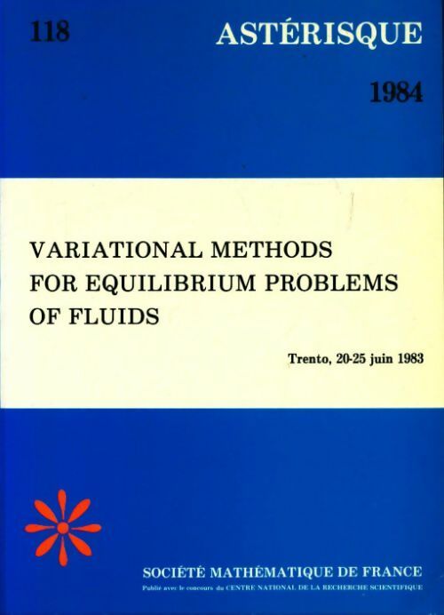 Livrenpoche : Variational methods for equilibrium problems of fluids - Collectif - Livre