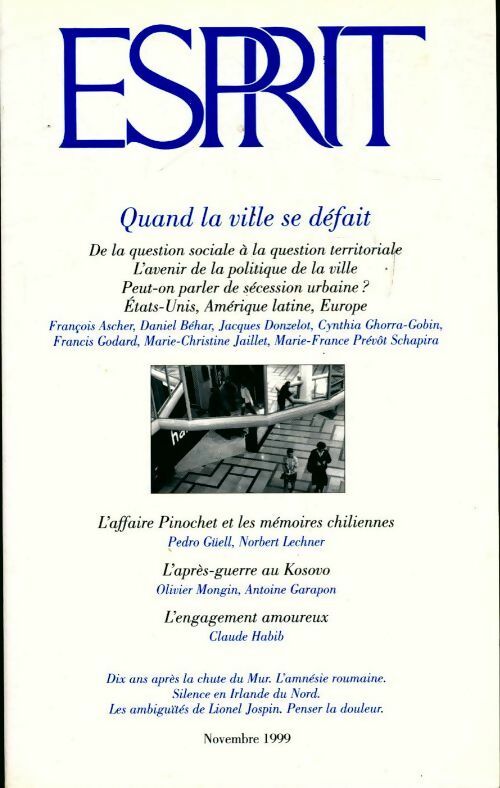 Livrenpoche : Esprit n°258 : Quand la ville se défait - Collectif - Livre