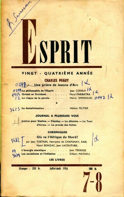 Livrenpoche : Esprit n°240 : Urgences démocratiques - Collectif - Livre