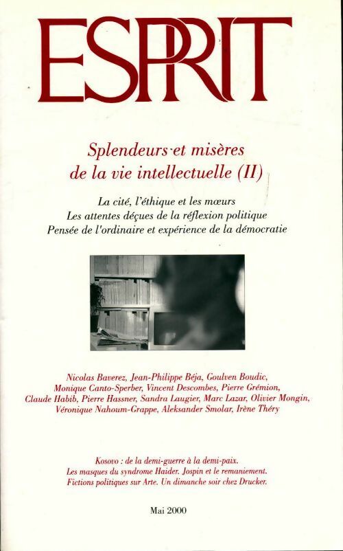 Livrenpoche : Esprit n°263 : splendeurs et misères de la vie intellectuelle - Collectif - Livre