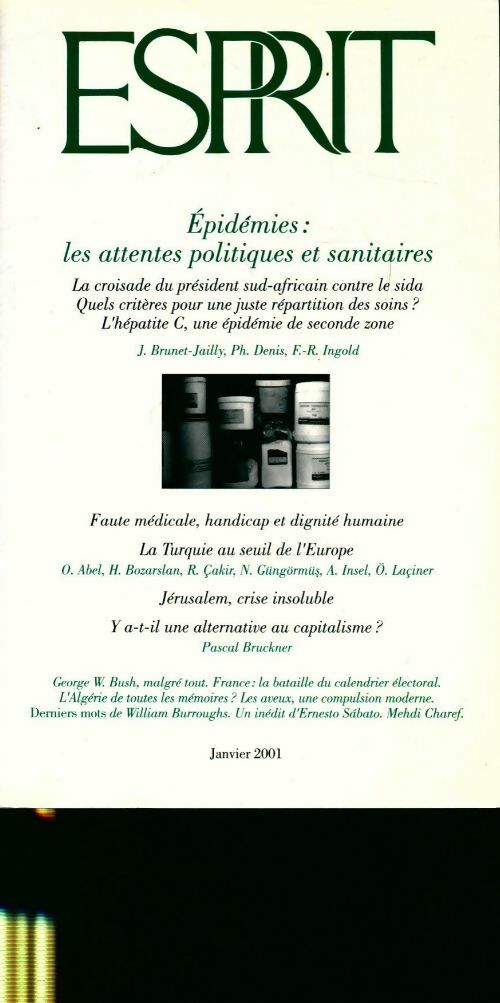 Livrenpoche : Esprit n°271 : épidémies : les attentes politiques et sanitaires - Collectif - Livre