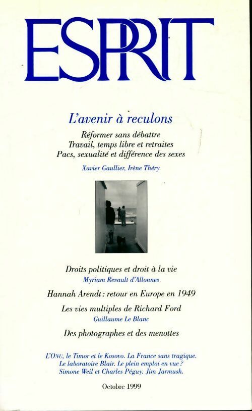 Livrenpoche : Esprit n°257 : L'avenir à reculons - Collectif - Livre