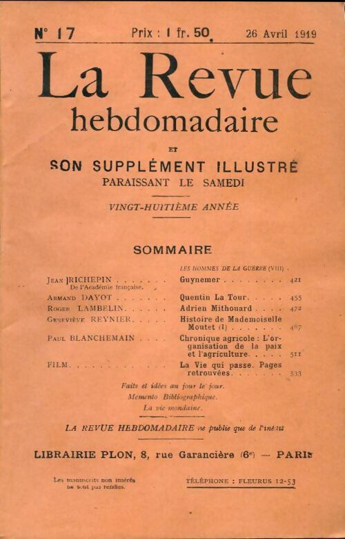 Livrenpoche : La revue hebdomadaire 28e année n°17 - Collectif - Livre