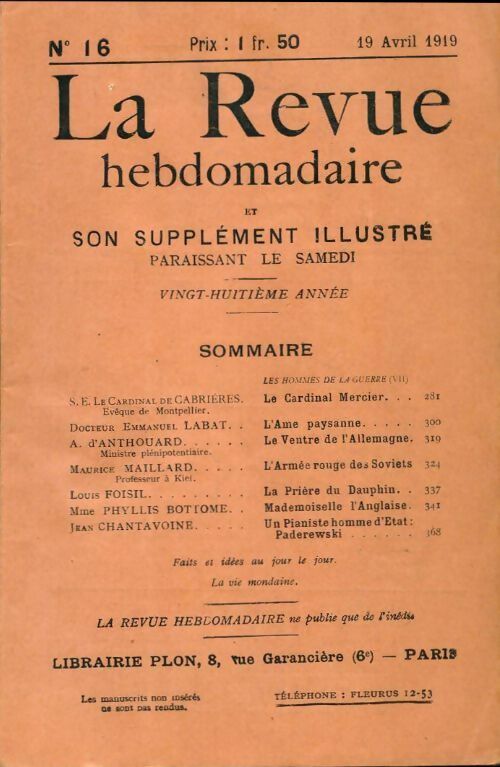 Livrenpoche : La revue hebdomadaire 28e année n°16 - Collectif - Livre