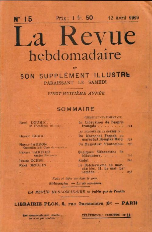 Livrenpoche : La revue hebdomadaire 28e année n°15 - Collectif - Livre
