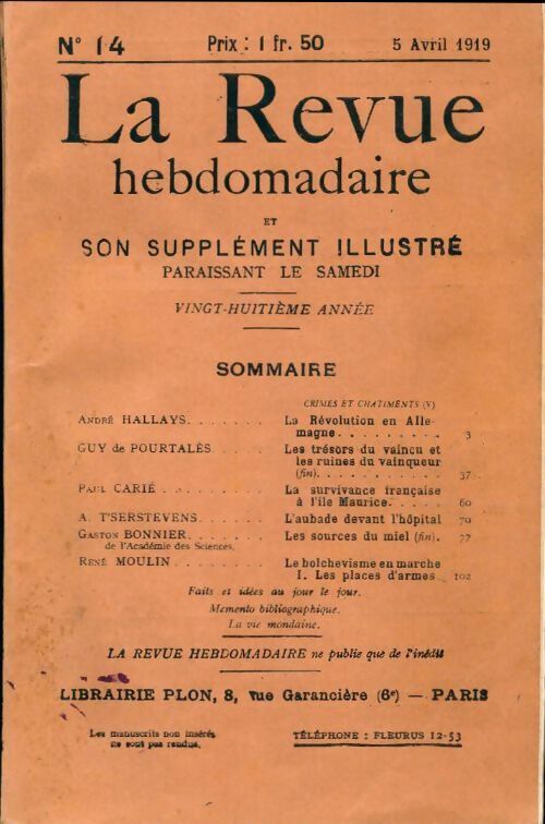 Livrenpoche : La revue hebdomadaire 28e année n°14 - Collectif - Livre