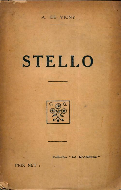 Livrenpoche : Stello - Alfred De Vigny - Livre