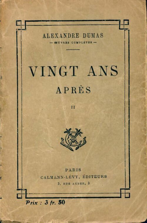 Livrenpoche : Vingt ans après Tome II - Alexandre Dumas - Livre