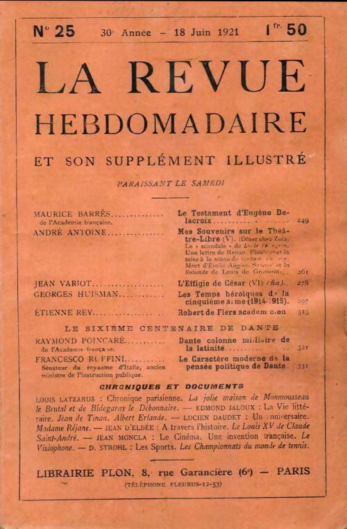 Livrenpoche : La revue hebdomadaire 30e année n°25 - Collectif - Livre