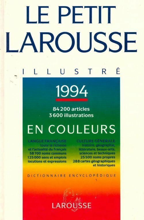 Livrenpoche : Le petit Larousse illustré 1994 - Collectif - Livre