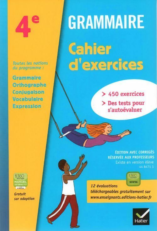 Livrenpoche : Grammaire 4e. Cahier d'exercices - Annie Lomne - Livre