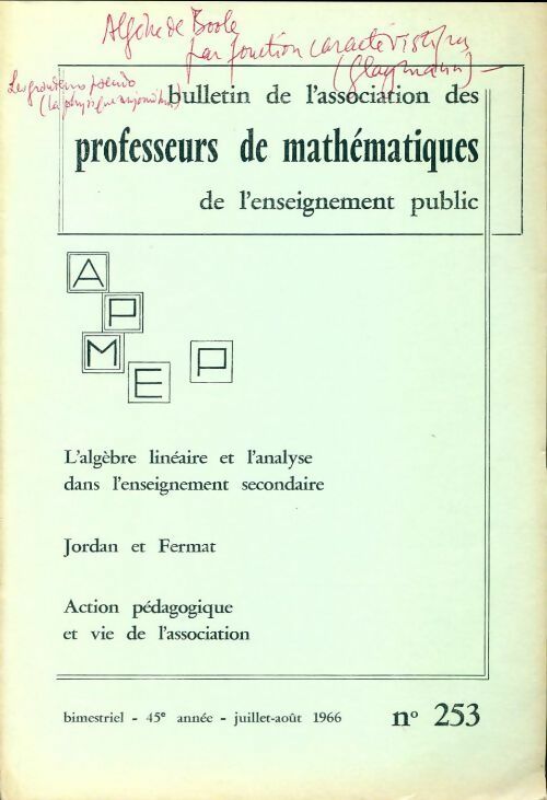 Livrenpoche : Bulletin APMEP n°253 - Collectif - Livre