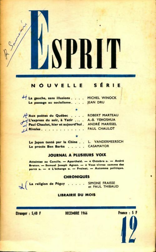 Livrenpoche : Esprit n°355 - Collectif - Livre