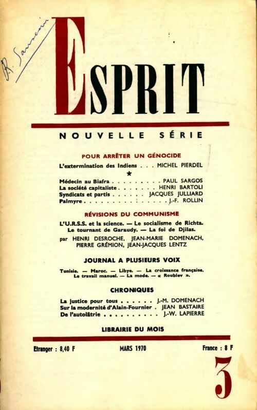 Livrenpoche : Esprit n°390 - Collectif - Livre