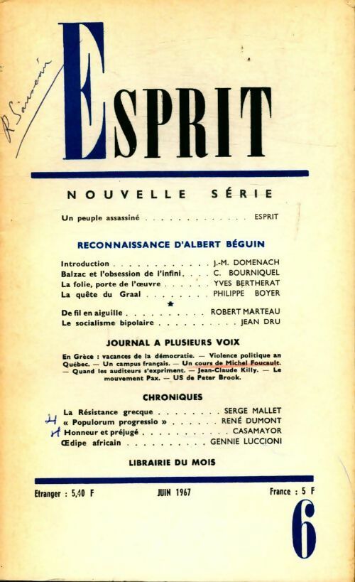 Livrenpoche : Esprit n°361 - Collectif - Livre