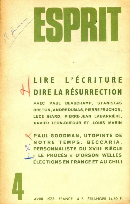Livrenpoche : Esprit n°423 - Collectif - Livre