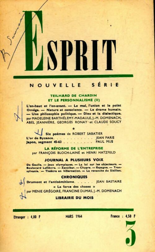 Livrenpoche : Esprit n°326 - Collectif - Livre