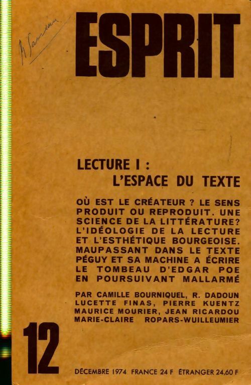 Livrenpoche : Esprit n°441 - Collectif - Livre