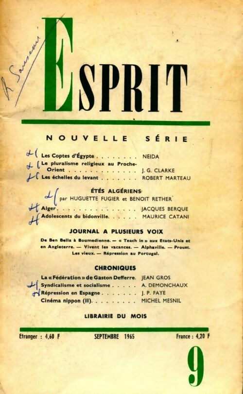 Livrenpoche : Esprit n°341 - Collectif - Livre