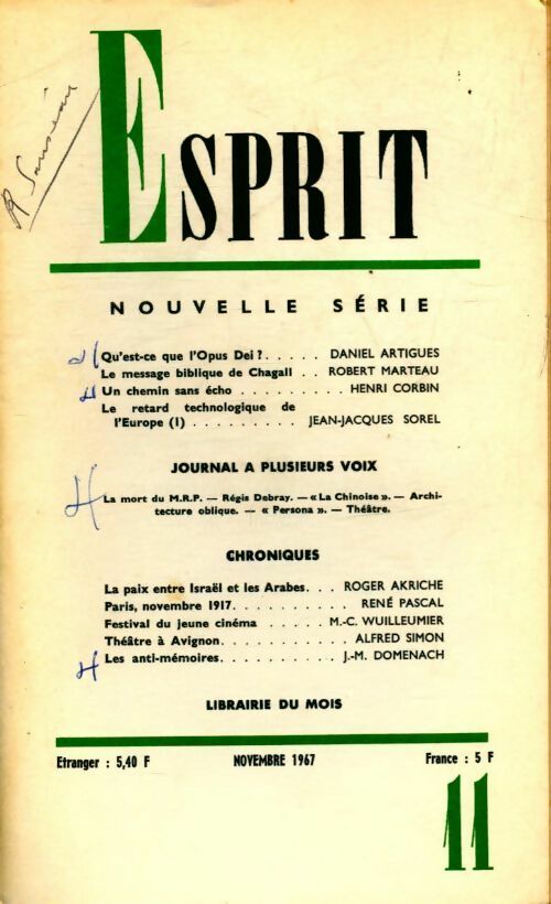 Livrenpoche : Esprit n°365 - Collectif - Livre