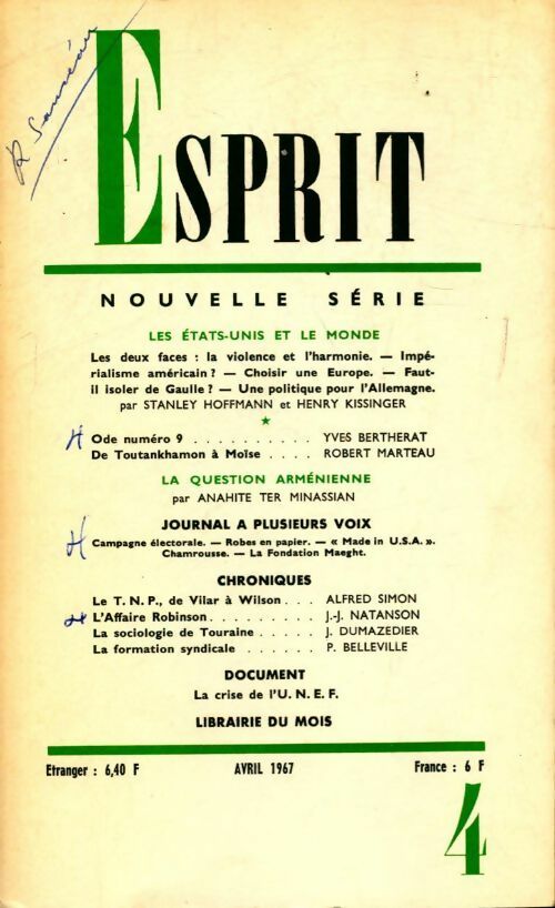 Livrenpoche : Esprit n°359 - Collectif - Livre