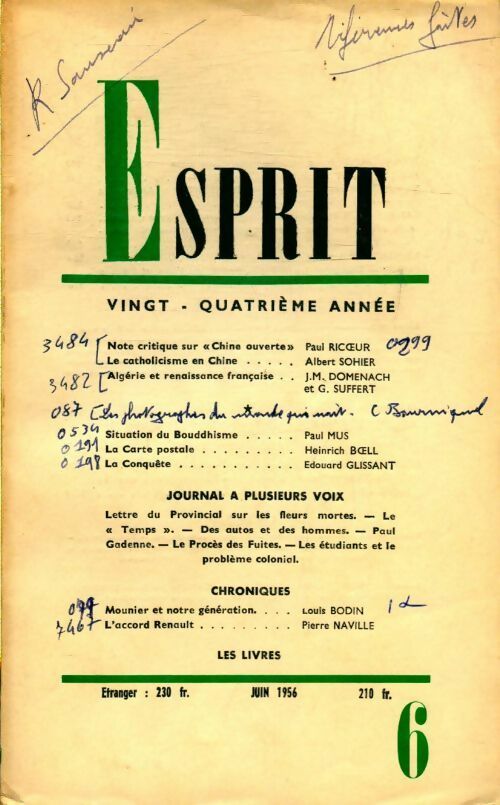 Livrenpoche : Esprit n°239 - Collectif - Livre