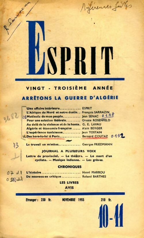Livrenpoche : Esprit n°232 - Collectif - Livre