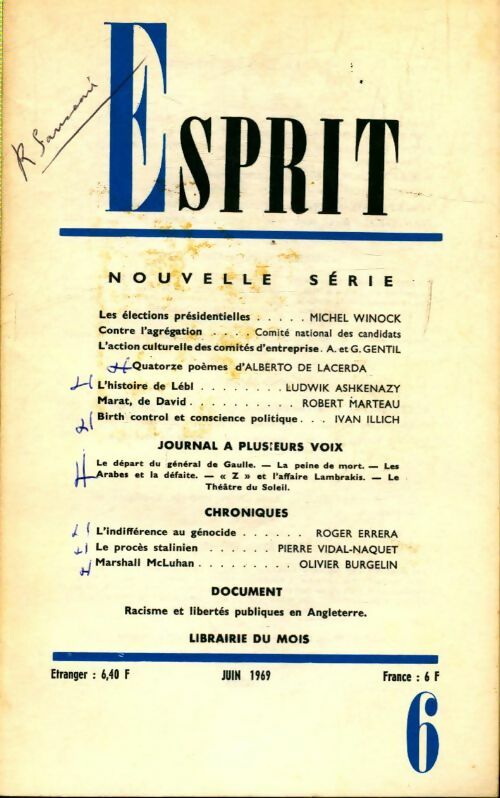 Livrenpoche : Esprit n°382 - Collectif - Livre