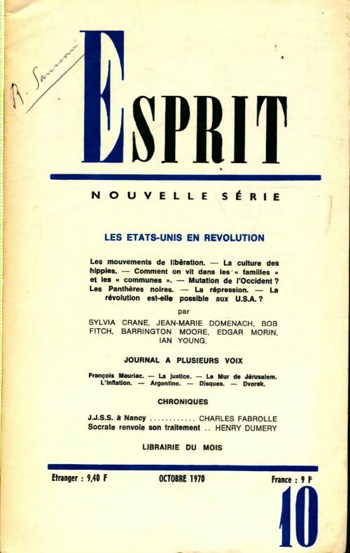 Livrenpoche : Esprit n°396 : Les Etats-Unis en révolution - Collectif - Livre