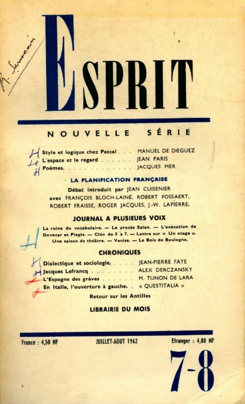 Livrenpoche : Esprit n°308 - Collectif - Livre
