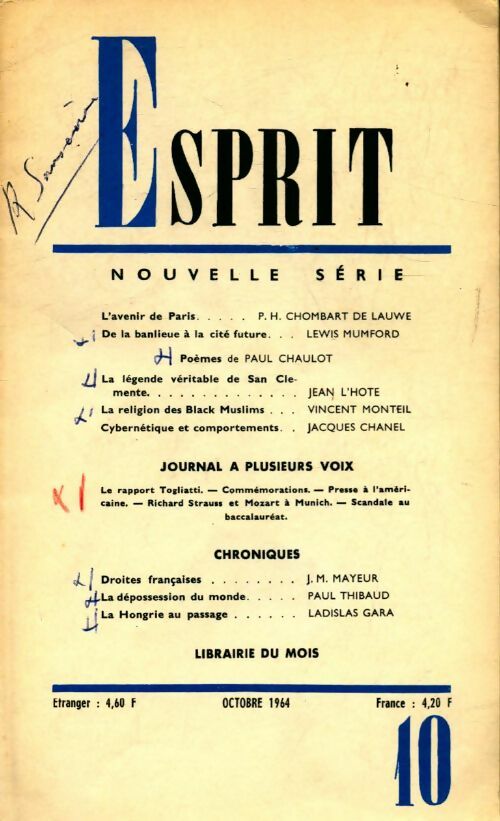 Livrenpoche : Esprit n°331 - Collectif - Livre