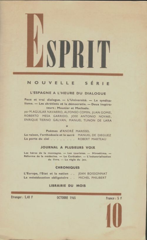 Livrenpoche : Esprit n°342 - Collectif - Livre
