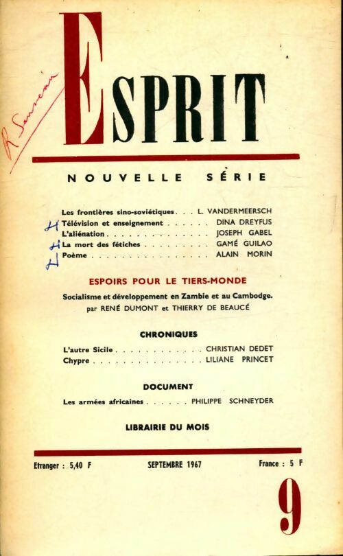 Livrenpoche : Esprit n°363 - Collectif - Livre