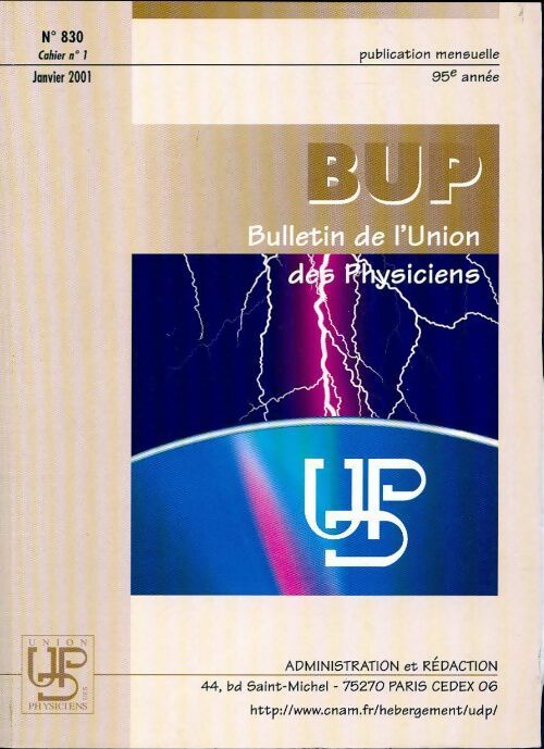 Livrenpoche : Bulletin de l'union des physiciens n°830 cahier n°1 - Collectif - Livre