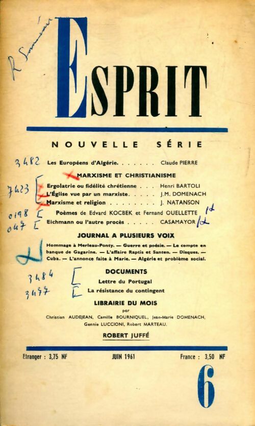 Livrenpoche : Esprit n°296 - Collectif - Livre