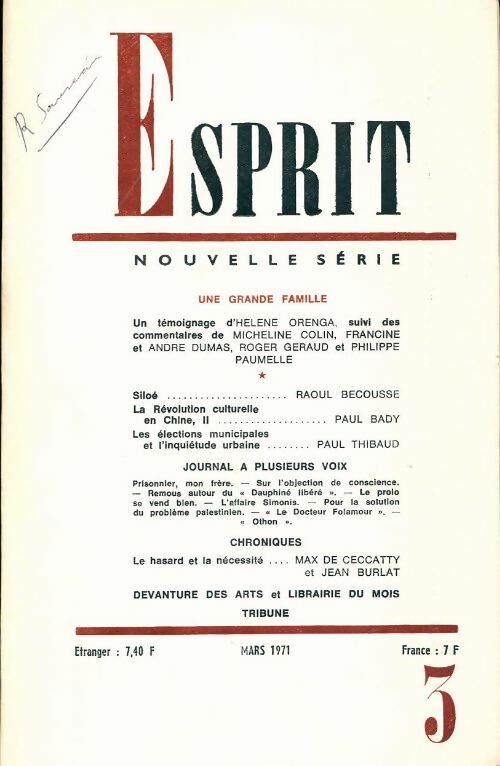 Livrenpoche : Esprit n°401 - Collectif - Livre