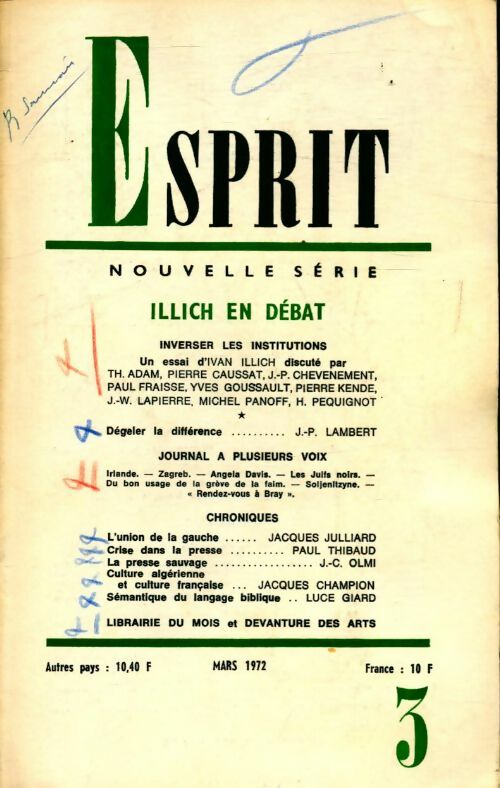 Livrenpoche : Esprit n°412 - Collectif - Livre