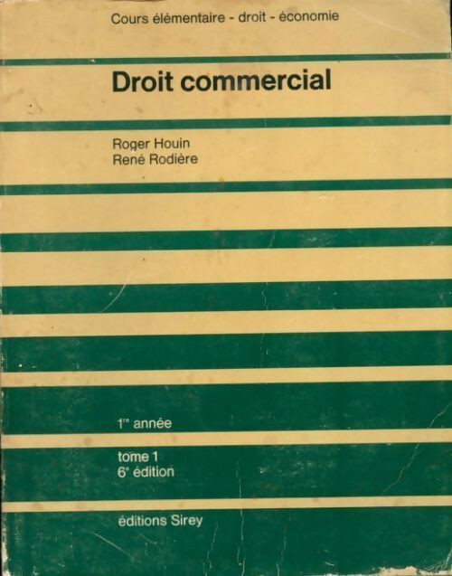 Livrenpoche : Droit commercial - Roger Houin - Livre