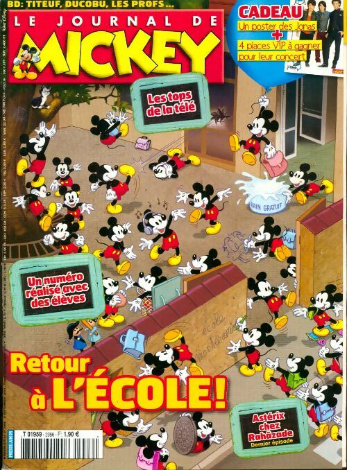 Livrenpoche : Le journal de Mickey n°2986 : Retour à l'école - Collectif - Livre