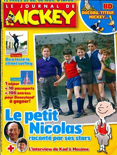 Livrenpoche : Le journal de Mickey n°2989 :  Le petit Nicolas raconté par se stars - Collectif - Livre