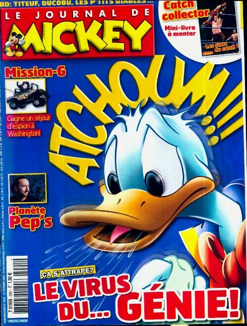 Livrenpoche : Le journal de Mickey n°2991 : Le virus du ... génie ! - Collectif - Livre