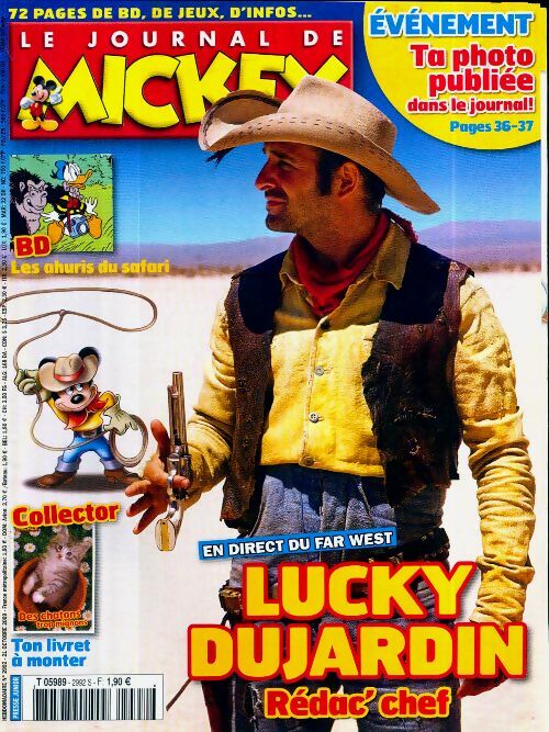 Livrenpoche : Le journal de Mickey n°2992 : Lucky Dujardin - Collectif - Livre