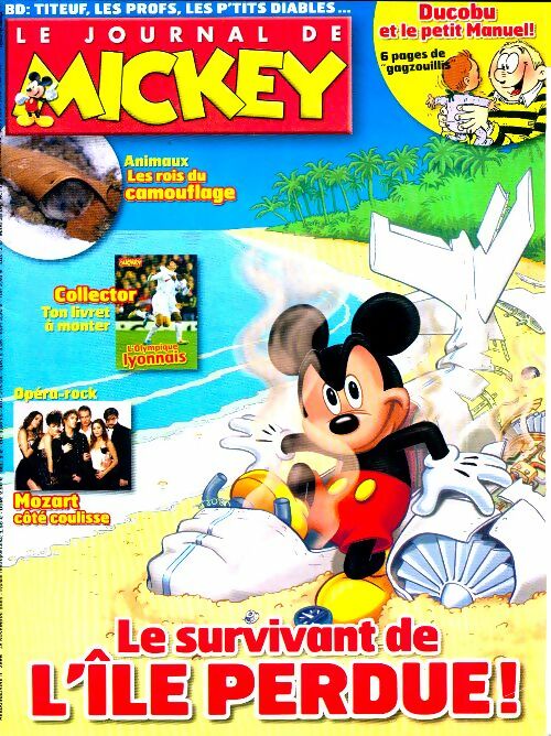 Livrenpoche : Le journal de Mickey n°2996 : Le survivant de l'île perdue - Collectif - Livre