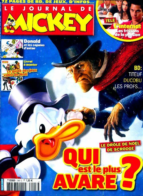 Livrenpoche : Le journal de Mickey n°2997 : Qui est le plus avare ? - Collectif - Livre